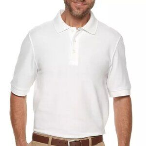 Men's Croft & Barrow Easy Care Pique Polo Shirt - Modern White - X-Large - NWT